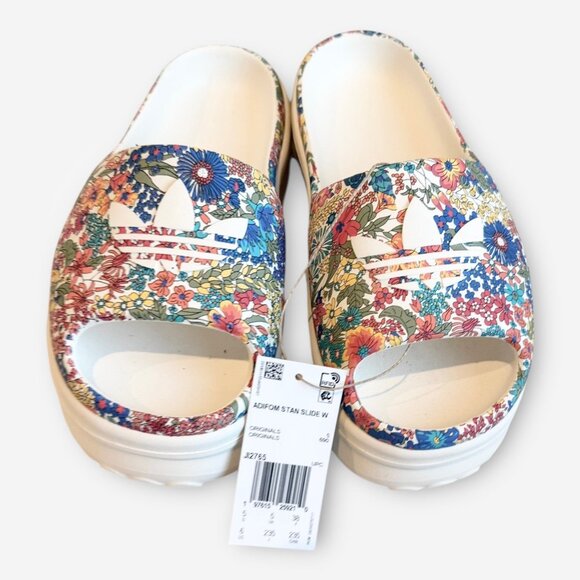New! Adidas Originals Adifom Stan X Liberty London Slides Sz 6 - Picture 11 of 11